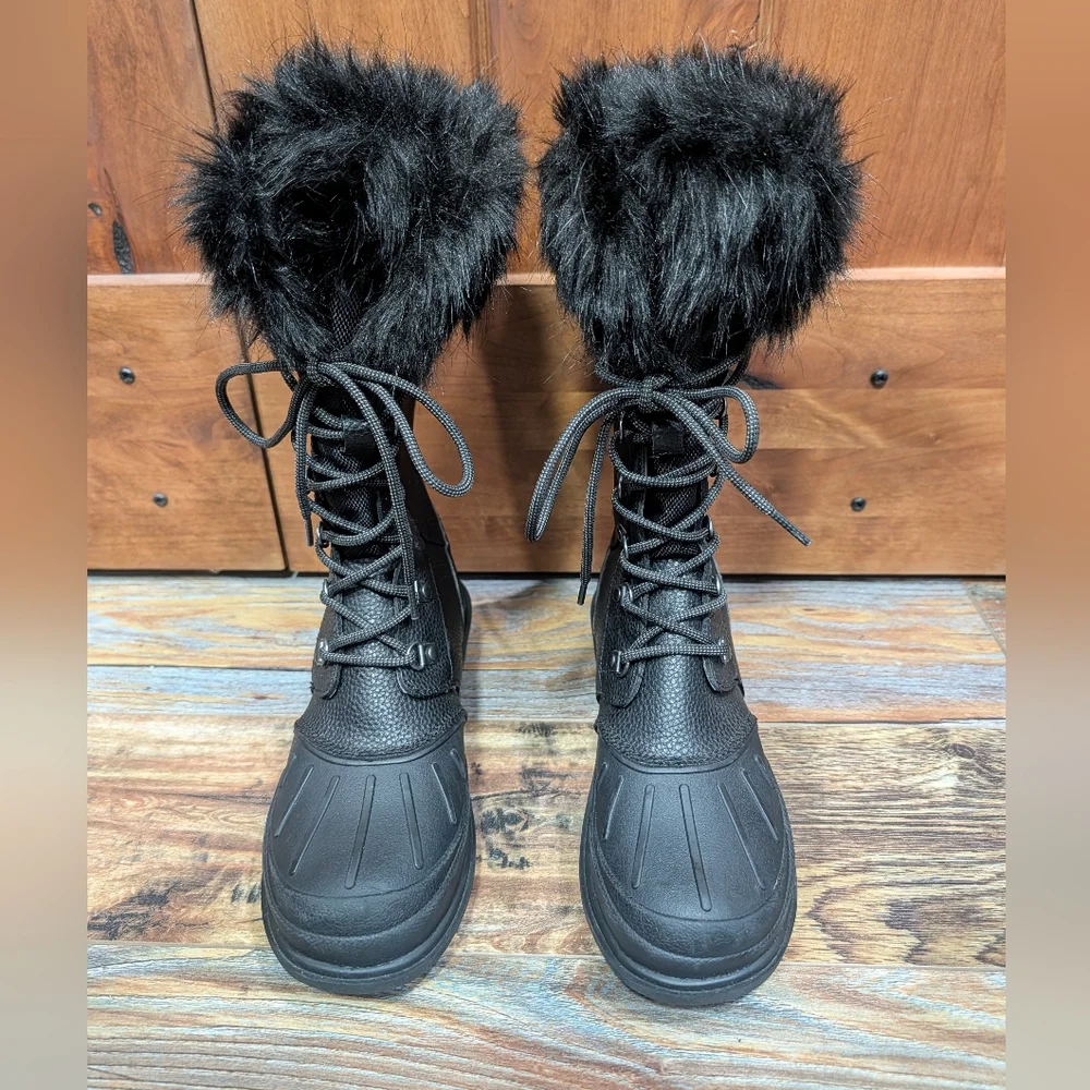 Bearpaw Dawn Women's 11 inch Insulated Boot Black Size 7 - Picture 6 of 10